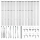 vidaXL Kerítés oszlopokkal Ezüst 1.5 x 100 m PVC-bevonatos acél