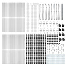 vidaXL Kerítés oszlopokkal Ezüst 1.6 x 100 m PVC-bevonatos acél