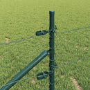 vidaXL Hatszögletű kerítés oszlopokkal 10 x 0,4 m PVC-bevonatos acél