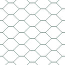 vidaXL Kerítés oszlopokkal Zöld 1.4 x 10 m PVC-bevonatos acél