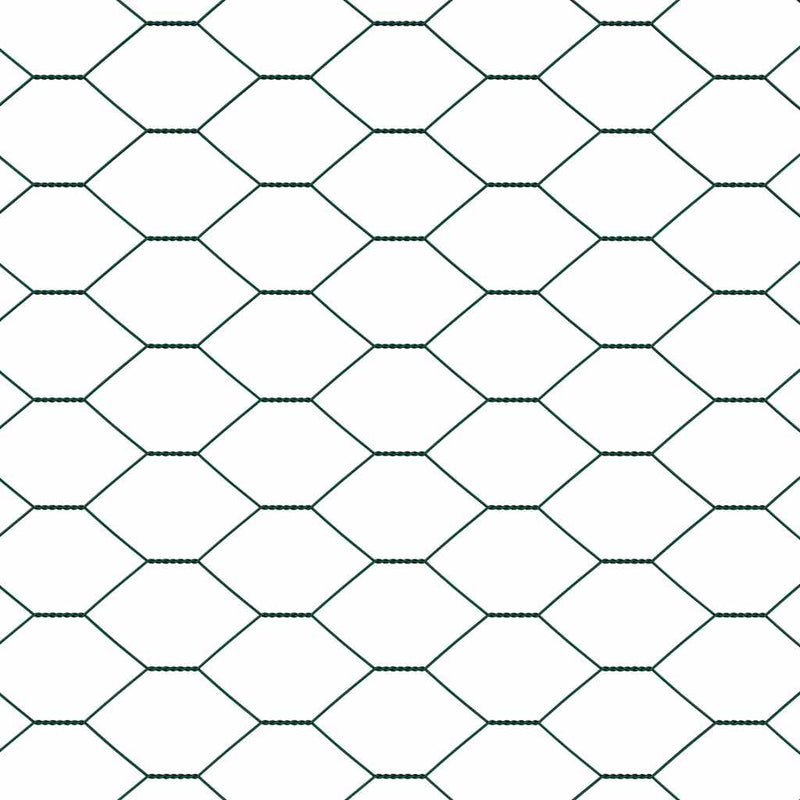 vidaXL Kerítés oszlopokkal Zöld 0.8 x 25 m PVC-bevonatos acél