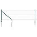 vidaXL Hatszögletű kerítés oszlopokkal 50 x 0,8 m PVC-bevonatos acél