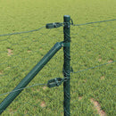 vidaXL Hatszögletű kerítés oszlopokkal 100 x 0,8 m PVC-bevonatos acél