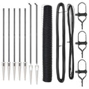 vidaXL Kerítés oszlopokkal Szürke 1.4 x 10 m PVC-bevonatos acél