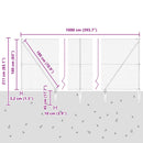 vidaXL Hevederes drótkerítés tüskékkel 10 x 1,6 m (S x M)