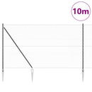 vidaXL Kerítés oszlopokkal Szürke 1.6 x 10 m PVC-bevonatos acél