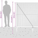 vidaXL Kerítés oszlopokkal Szürke 1.6 x 25 m PVC-bevonatos acél