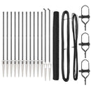 vidaXL Kerítés oszlopokkal Szürke 1.6 x 25 m PVC-bevonatos acél