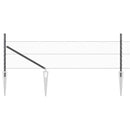 vidaXL Hatszögletű kerítés oszlopokkal 50 x 0,5 m PVC-bevonatos acél