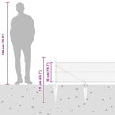 vidaXL Kerítés oszlopokkal Szürke 0.5 x 50 m PVC-bevonatos acél