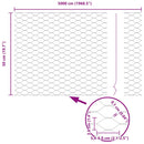 vidaXL Hevederes drótkerítés tüskékkel 50 x 0,5 m (Sz x M)