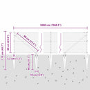 vidaXL Hevederes drótkerítés tüskékkel 50 x 0,6 m (Sz x M)