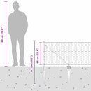 vidaXL Hevederes drótkerítés tüskékkel 50 x 0,6 m (Sz x M)