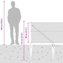 vidaXL Hevederes drótkerítés tüskékkel 50 x 0,8 m (Sz x M)