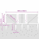 vidaXL Kerítés oszlopokkal Szürke 0.8 x 50 m PVC-bevonatos acél