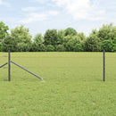 vidaXL Hatszögletű kerítés oszlopokkal 50 x 0,8 m PVC-bevonatos acél