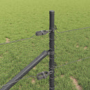 vidaXL Kerítés oszlopokkal Szürke 1 x 50 m PVC-bevonatos acél