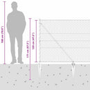 vidaXL Hevederes drótkerítés tüskékkel 50 x 1,2 m (Sz x M)