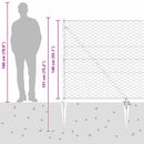 vidaXL Hevederes drótkerítés tüskékkel 50 x 1,4 m (Szé x Ma)