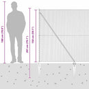 vidaXL Hevederes drótkerítés tüskékkel 50 x 1,5 m (Sz x M)