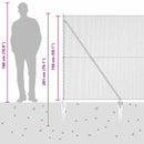 vidaXL Kerítés oszlopokkal Szürke 1.5 x 50 m PVC-bevonatos acél