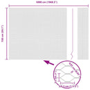 vidaXL Kerítés oszlopokkal Szürke 1.5 x 50 m PVC-bevonatos acél