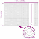 vidaXL Hevederes drótkerítés tüskékkel 50 x 1,6 m (Sz x Ma)