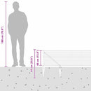 vidaXL Hevederes drótkerítés tüskékkel 100 x 0,4 m (Sz x M)