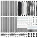 vidaXL Kerítés oszlopokkal Szürke 0.5 x 100 m PVC-bevonatos acél