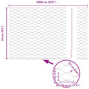 vidaXL Hevederes drótkerítés tüskékkel 100 x 0,5 m (Sz x M)