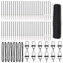 vidaXL Kerítés oszlopokkal Szürke 0.6 x 100 m PVC-bevonatos acél