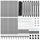 vidaXL Kerítés oszlopokkal Szürke 1 x 100 m PVC-bevonatos acél