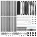 vidaXL Hatszögletű kerítés oszlopokkal 100 x 1 m PVC-bevonatos acél