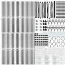 vidaXL Hevederes drótkerítés tüskékkel 100 x 1,6 m (Sz x M)