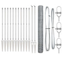 vidaXL Kerítés oszlopokkal Ezüst 1.2 x 25 m PVC-bevonatos acél