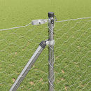 vidaXL Kerítés oszlopokkal Ezüst 1.2 x 25 m PVC-bevonatos acél