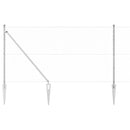 vidaXL Kerítés oszlopokkal Ezüst 1.4 x 25 m PVC-bevonatos acél