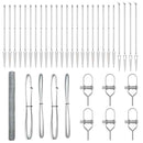 vidaXL Kerítés oszlopokkal Ezüst 1.5 x 50 m PVC-bevonatos acél