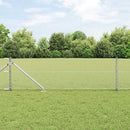 vidaXL Hatszögletű kerítés oszlopokkal 100 x 0,6 m Horganyzott Acél