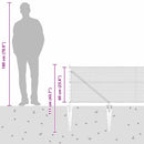 vidaXL Hatszögletű kerítés oszlopokkal 100 x 0,6 m Horganyzott Acél
