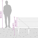 vidaXL Hatszögletű kerítés oszlopokkal 100 x 0,6 m Horganyzott Acél