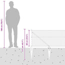 vidaXL Kerítés oszlopokkal Ezüst 0.6 x 100 m PVC-bevonatos acél