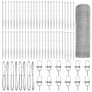 vidaXL Kerítés oszlopokkal Ezüst 0.8 x 100 m PVC-bevonatos acél