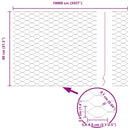 vidaXL Hevederes drótkerítés tüskékkel 100 x 0,8 m (Sz x M)