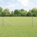 vidaXL Hatszögletű kerítés oszlopokkal 100 x 0,8 m Horganyzott Acél