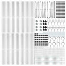 vidaXL Kerítés oszlopokkal Ezüst 1.6 x 100 m PVC-bevonatos acél