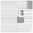 vidaXL Kerítés oszlopokkal Ezüst 1.6 x 100 m PVC-bevonatos acél