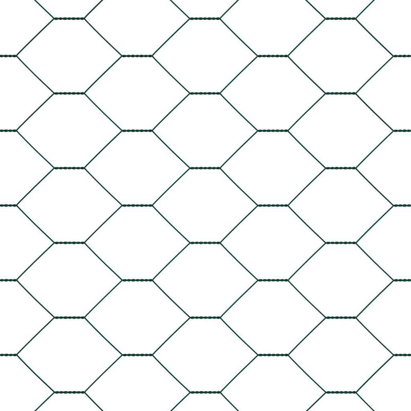 vidaXL Kerítés oszlopokkal Zöld 0,4 x 10 m PVC-bevonatos acél