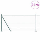 vidaXL Hatszögletű kerítés beton alappal 25 x 0,8 m PVC-bevonatos acél
