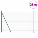 vidaXL Hatszögletű kerítés beton alappal 25 x 1,6 m PVC-bevonatos acél